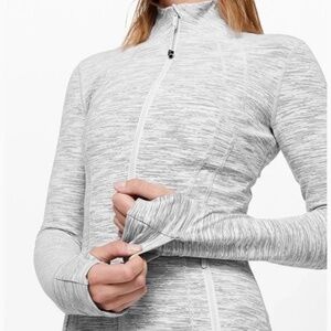 Lululemon Define jacket light gray size 4 space dye luon